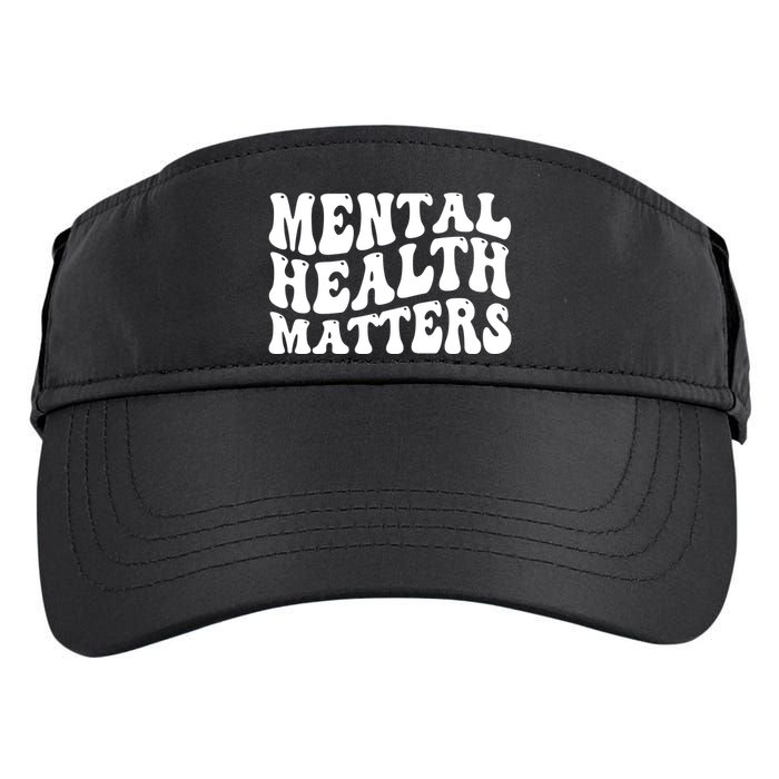 Mental Health Matters Groovy Retro Adult Drive Performance Visor