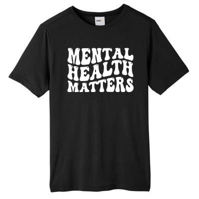 Mental Health Matters Groovy Retro Tall Fusion ChromaSoft Performance T-Shirt