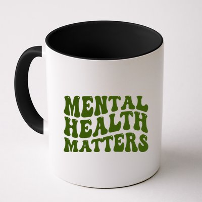 Mental Health Matters Groovy Retro Mug