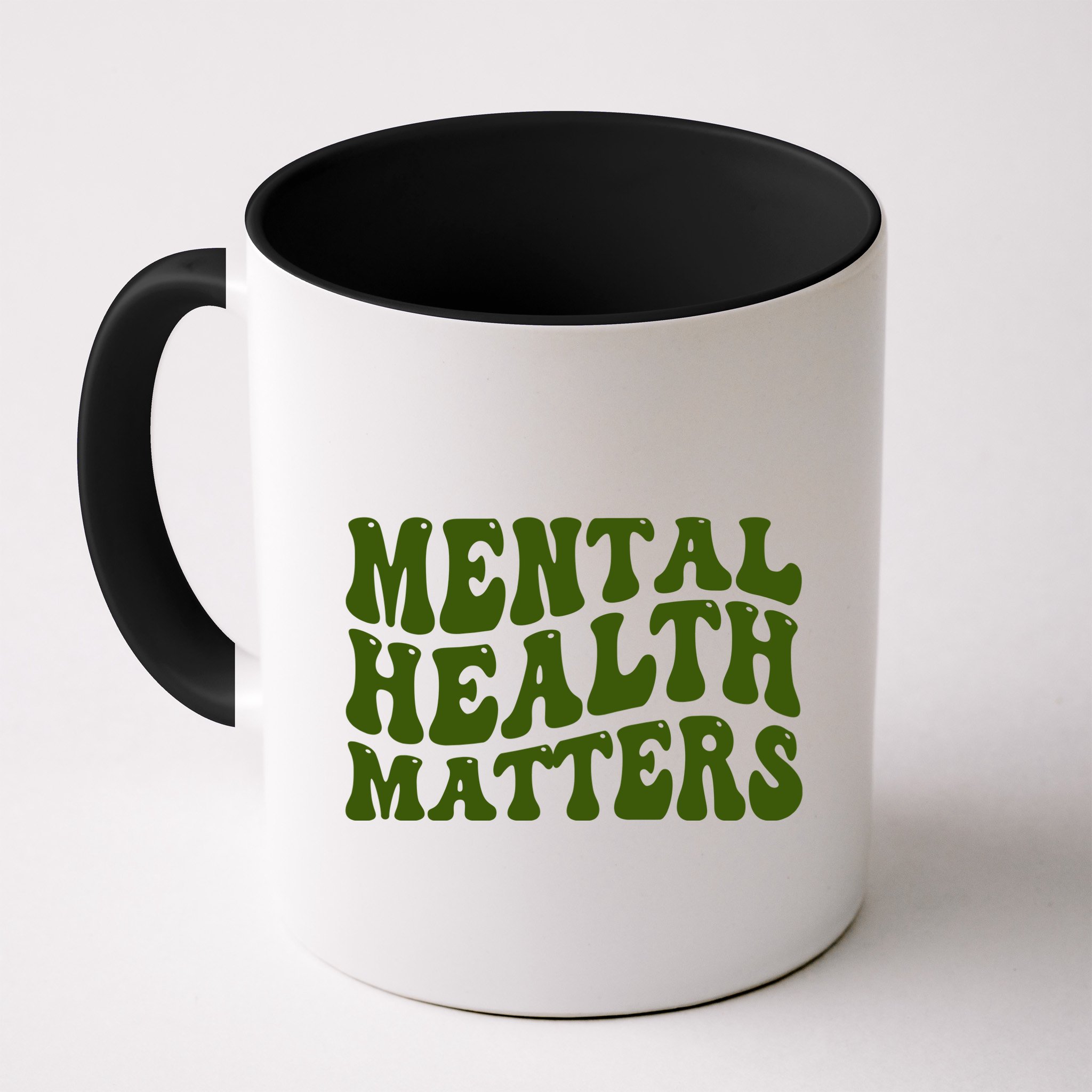 Mental Health Matters Groovy Retro Mug