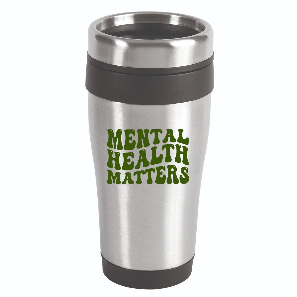 Mental Health Matters Groovy Retro 16oz Travel Tumbler
