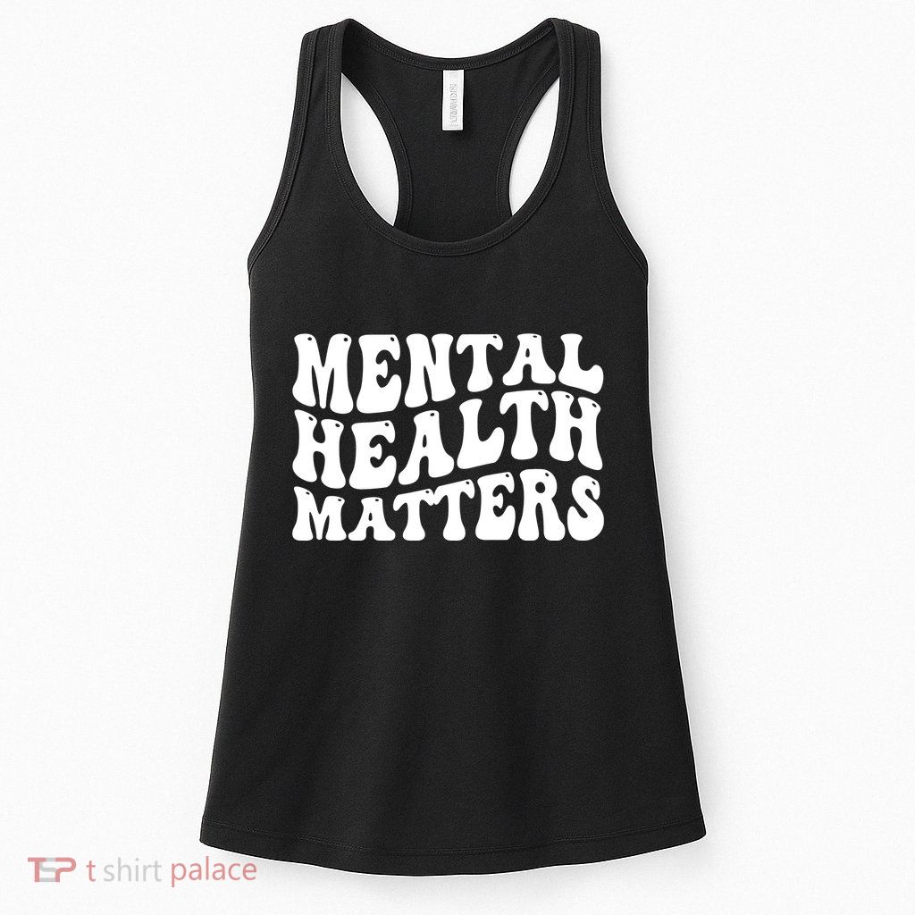 Mental Health Matters Groovy Retro Womens Tank Top