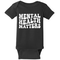 Mental Health Matters Groovy Retro Baby Bodysuit