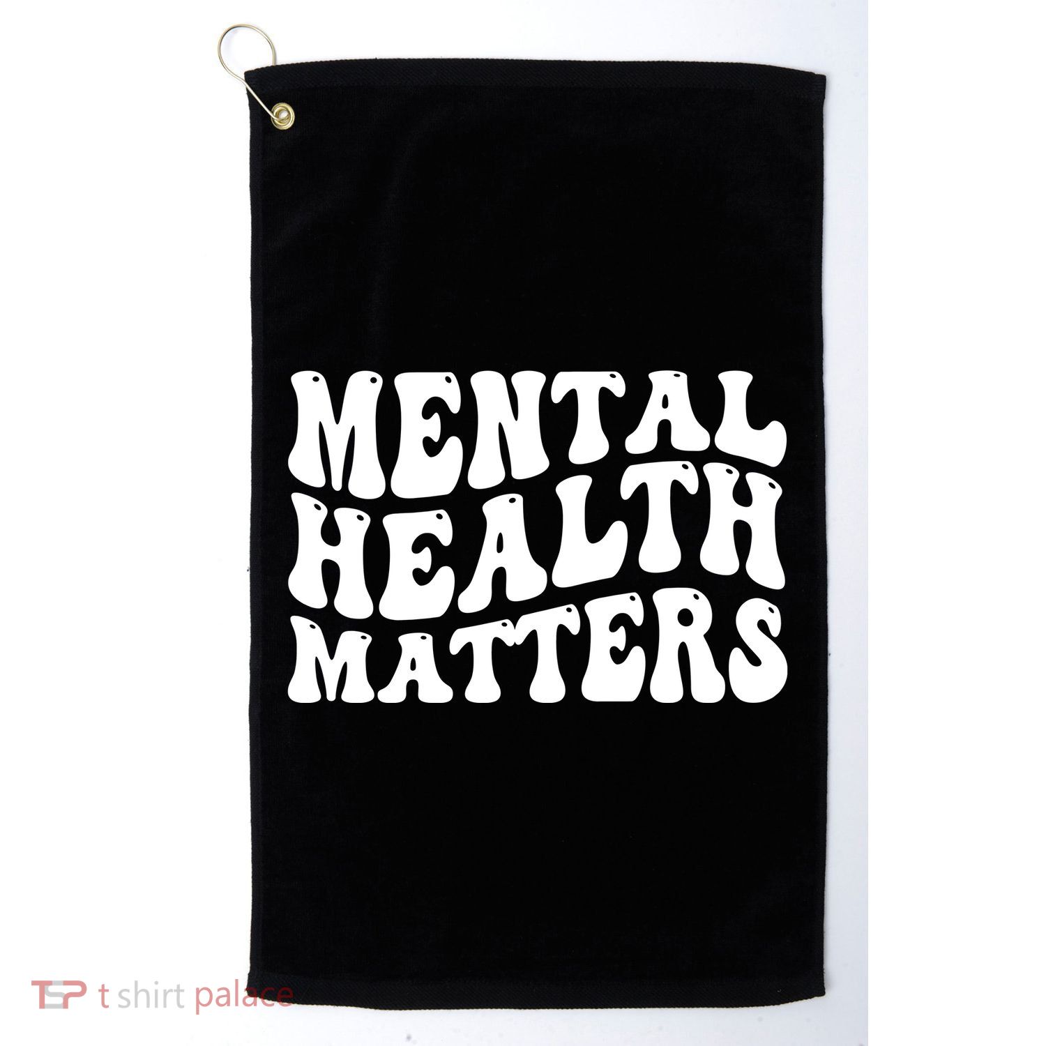 Mental Health Matters Groovy Retro Golf Towel