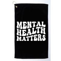 Mental Health Matters Groovy Retro Golf Towel