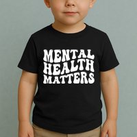 Mental Health Matters Groovy Retro Toddler T-Shirt