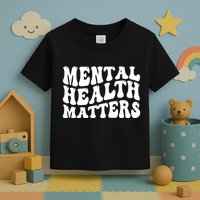 Mental Health Matters Groovy Retro Toddler T-Shirt