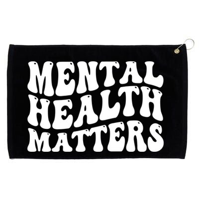 Mental Health Matters Groovy Retro Grommeted Golf Towel