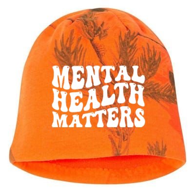 Mental Health Matters Groovy Retro Kati - Camo Knit Beanie