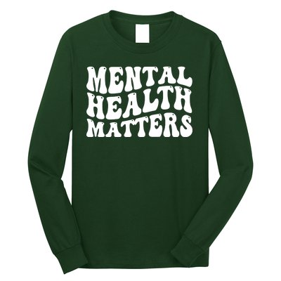 Mental Health Matters Groovy Retro Long Sleeve Shirt