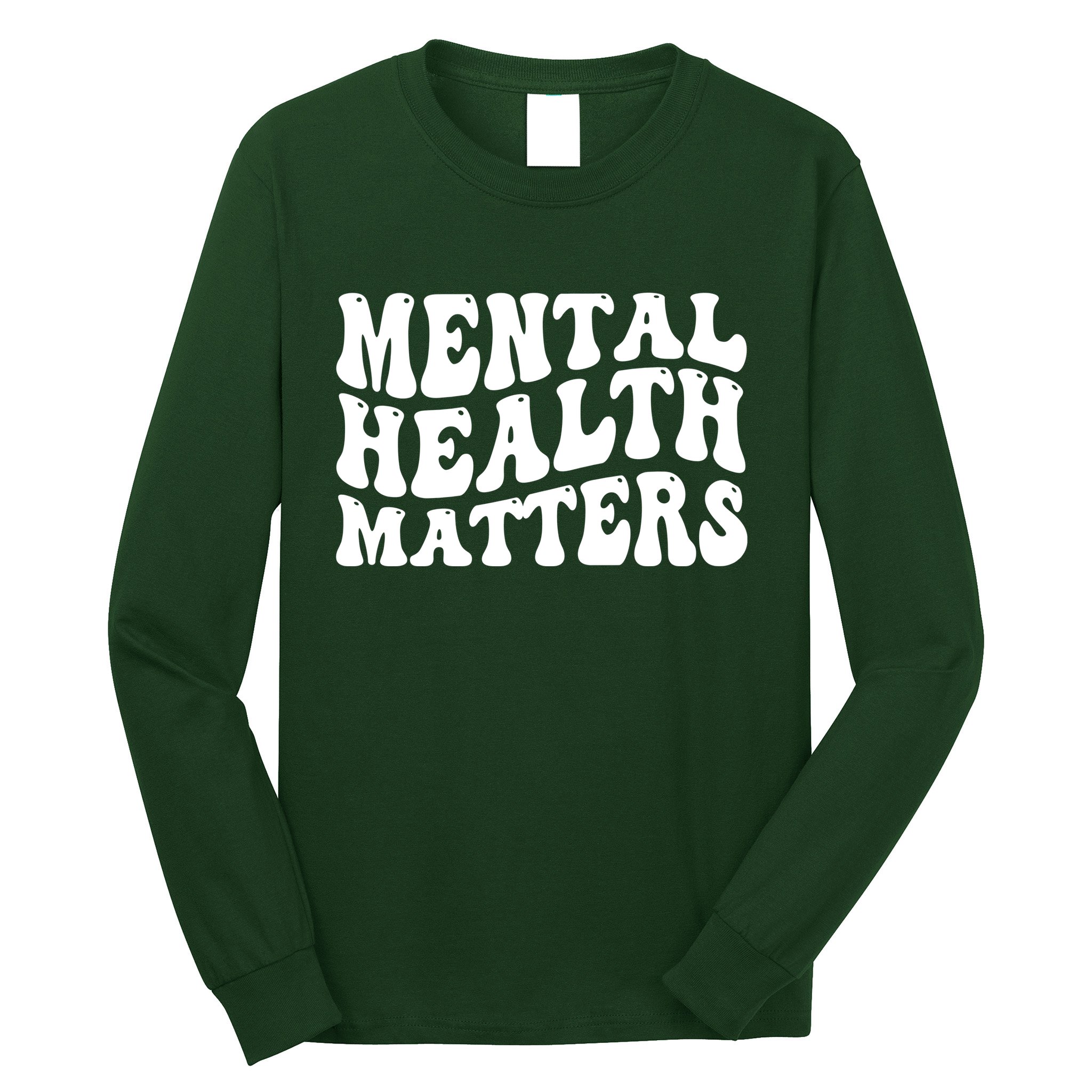 Mental Health Matters Groovy Retro Long Sleeve Shirt