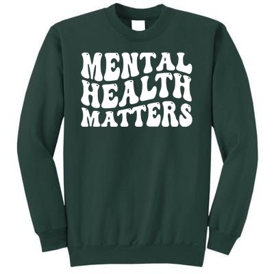 Mental Health Matters Groovy Retro Sweatshirt