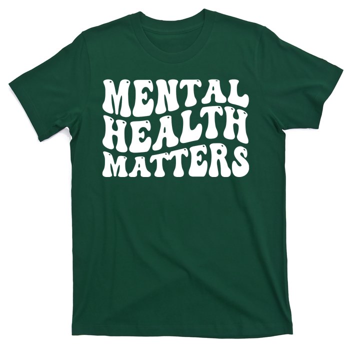 Mental Health Matters Groovy Retro T-Shirt