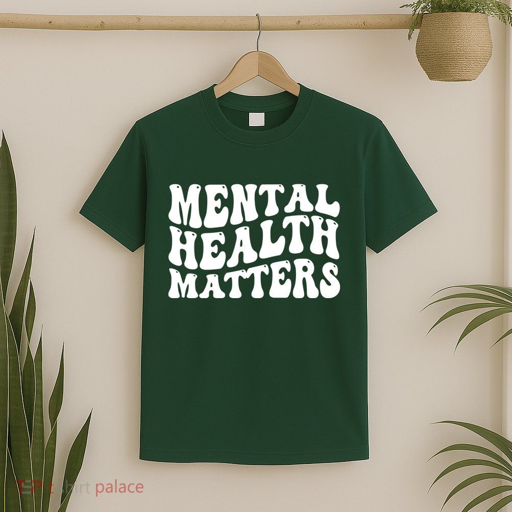 Mental Health Matters Groovy Retro T-Shirt