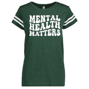 Mental Health Matters Groovy Retro Enza Ladies Jersey Football T-Shirt