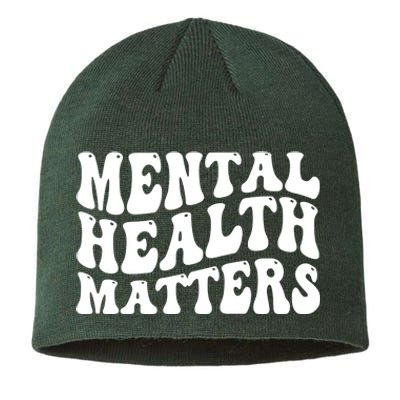 Mental Health Matters Groovy Retro Sustainable Beanie