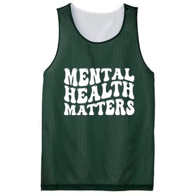 Mental Health Matters Groovy Retro Mesh Reversible Basketball Jersey Tank