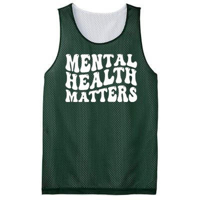 Mental Health Matters Groovy Retro Mesh Reversible Basketball Jersey Tank