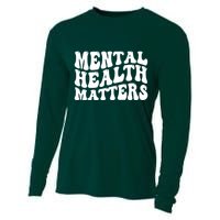 Mental Health Matters Groovy Retro Cooling Performance Long Sleeve Crew