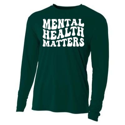 Mental Health Matters Groovy Retro Cooling Performance Long Sleeve Crew