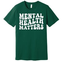 Mental Health Matters Groovy Retro Premium T-Shirt