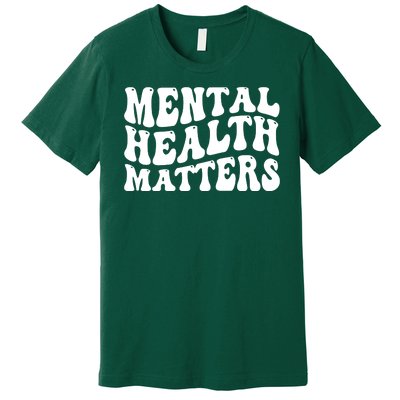 Mental Health Matters Groovy Retro Premium T-Shirt