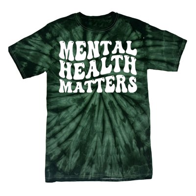 Mental Health Matters Groovy Retro Tie-Dye T-Shirt