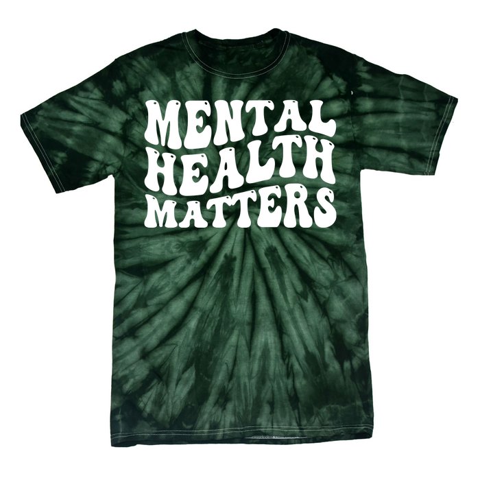 Mental Health Matters Groovy Retro Tie-Dye T-Shirt