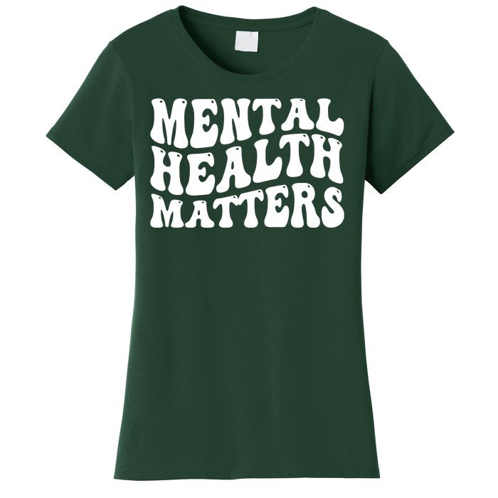 Mental Health Matters Groovy Retro Women's T-Shirt