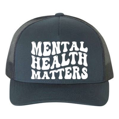 Mental Health Matters Groovy Retro Yupoong Adult 5-Panel Trucker Hat