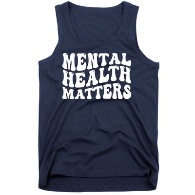 Mental Health Matters Groovy Retro Tank Top