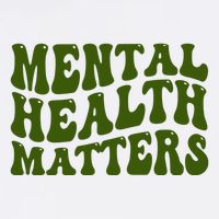 Mental Health Matters Groovy Retro Garment-Dyed Sweatshirt