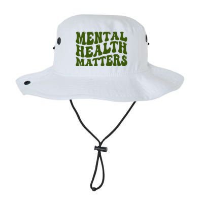 Mental Health Matters Groovy Retro Legacy Cool Fit Booney Bucket Hat