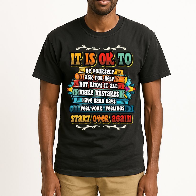 Mental Health Make Mistakes Be Yourself Inspirational Tall T-Shirt