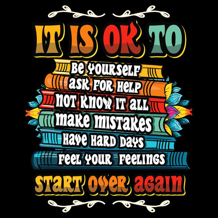 Mental Health Make Mistakes Be Yourself Inspirational Backpack