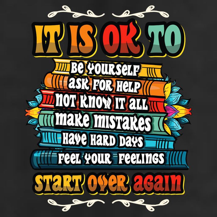 Mental Health Make Mistakes Be Yourself Inspirational Hat