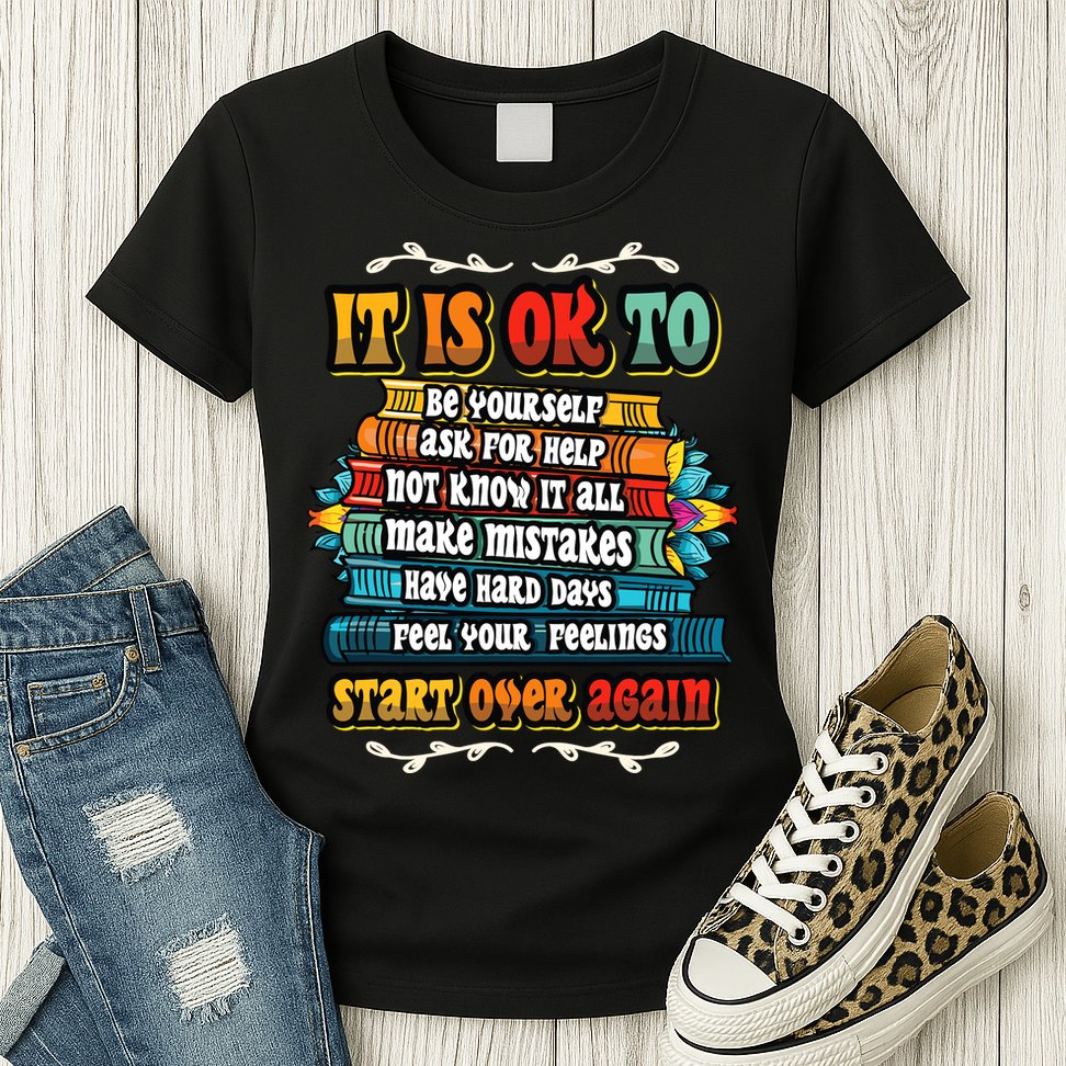Mental Health Make Mistakes Be Yourself Inspirational Womens T-Shirt