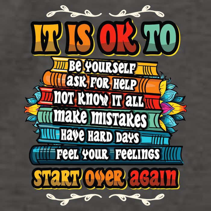 Mental Health Make Mistakes Be Yourself Inspirational Vector Backpack