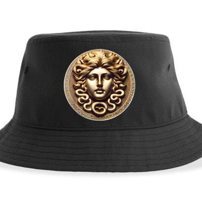 Medusa Head Myth Gorgon Snake Hair Greek Mythology Gift Sustainable Bucket Hat