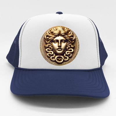 Medusa Head Myth Gorgon Snake Hair Greek Mythology Gift Trucker Hat