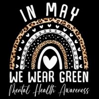 Mental Health Matters We Wear Green Mental Health Awareness City Backpack