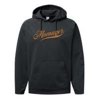 Momager happy Mom Manager Mother's Day Performance Fleece Hoodie