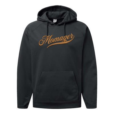 Momager happy Mom Manager Mother's Day Performance Fleece Hoodie