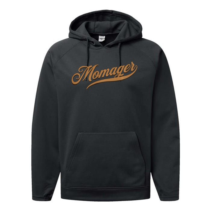 Momager happy Mom Manager Mother's Day Performance Fleece Hoodie