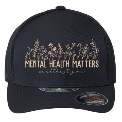 Mental Health Matters End The Stigma Nature Flexfit Unipanel Trucker Cap