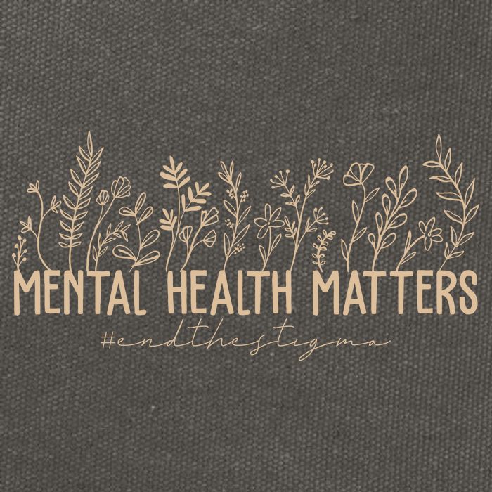 Mental Health Matters End The Stigma Nature Cotton Canvas Backpack