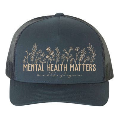 Mental Health Matters End The Stigma Nature Yupoong Adult 5-Panel Trucker Hat