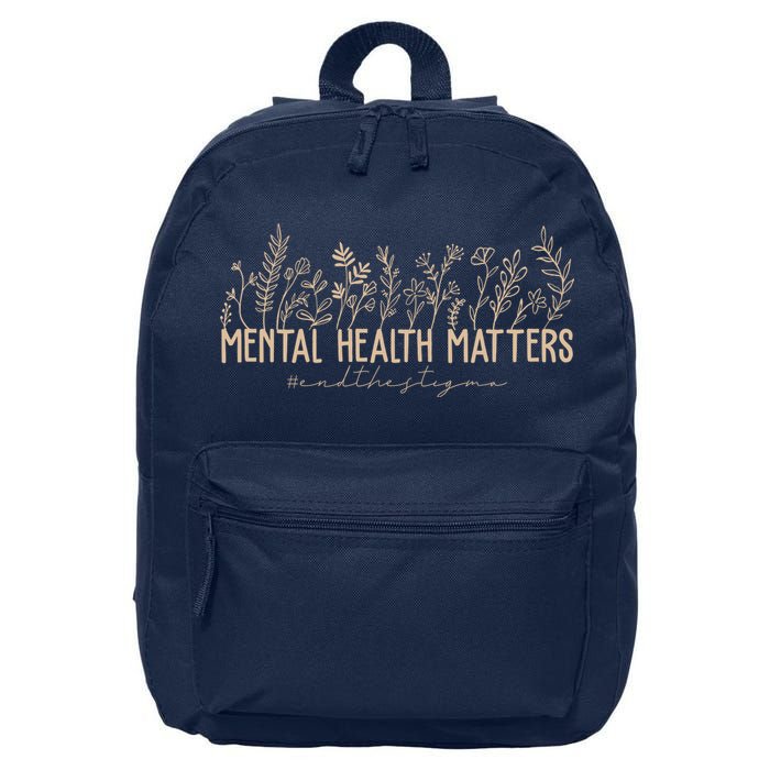 Mental Health Matters End The Stigma Nature 16 in Basic Backpack