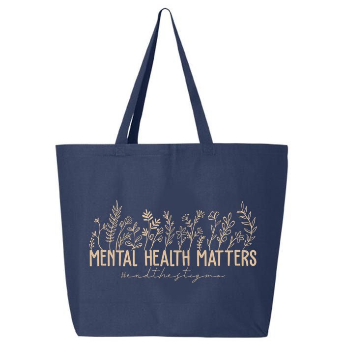 Mental Health Matters End The Stigma Nature 25L Jumbo Tote