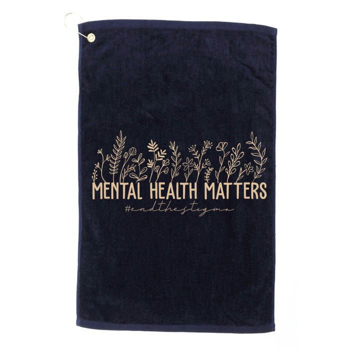 Mental Health Matters End The Stigma Nature Golf Towel